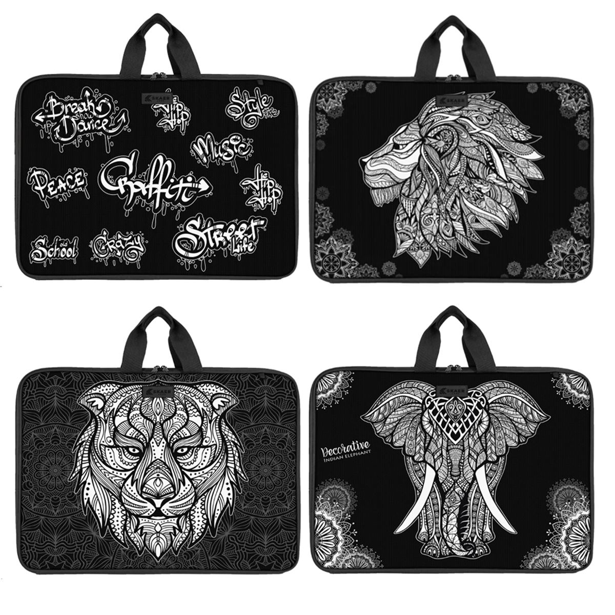 SKAER APEX PROJE ÇANTASI KÖRÜKLÜ 53x37 KUMAŞ MANDALA DESEN 1