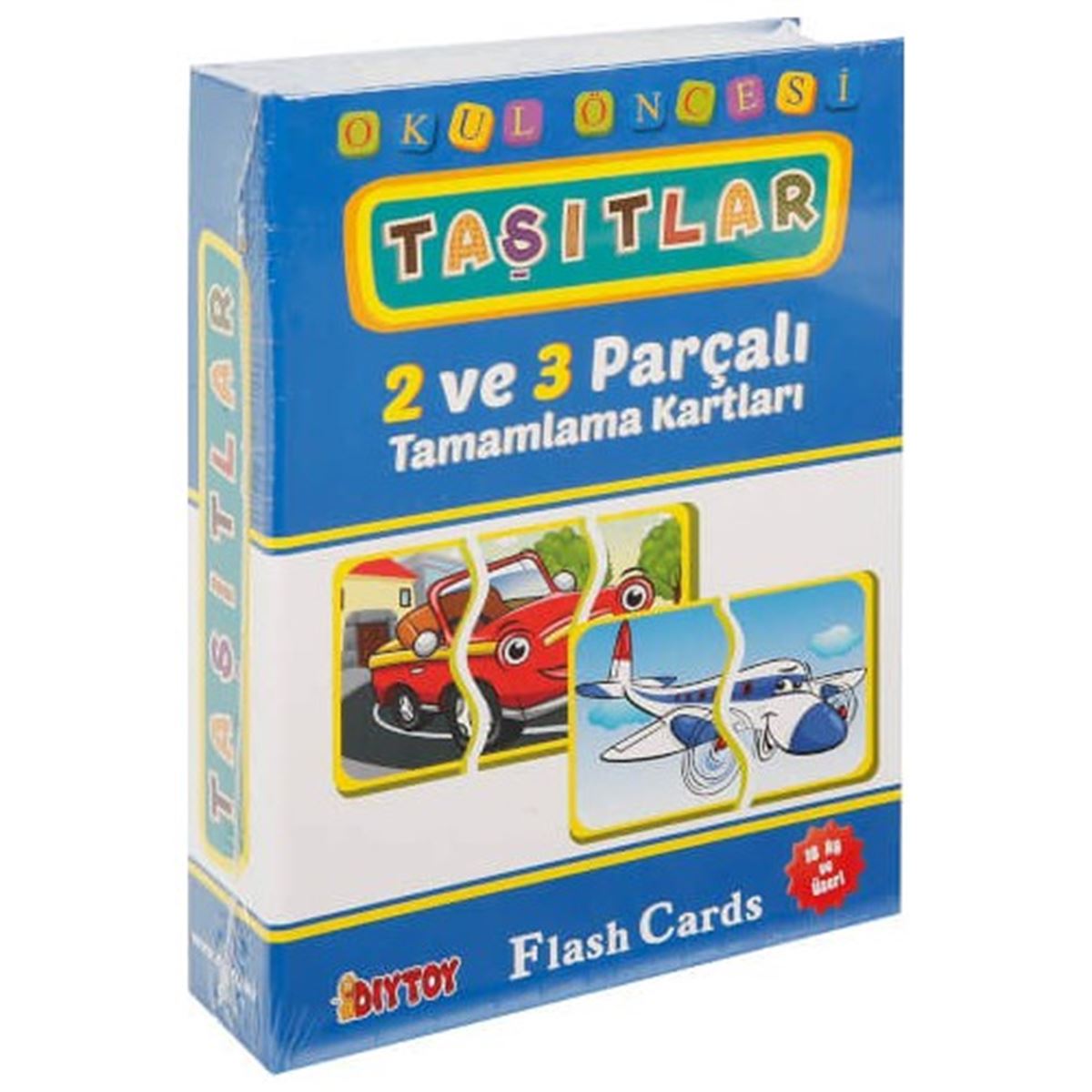 DİYTOY TAŞITLAR TAŞ1178 OKUL ÖNCESİ FLASH CARDS TAMAMLAMA 18M+ 1