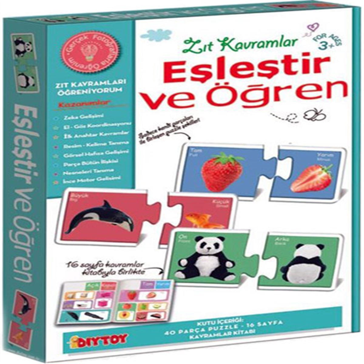 DİYTOY EŞLEŞTİR ÖĞREN ZIT KAVRAMLAR 1