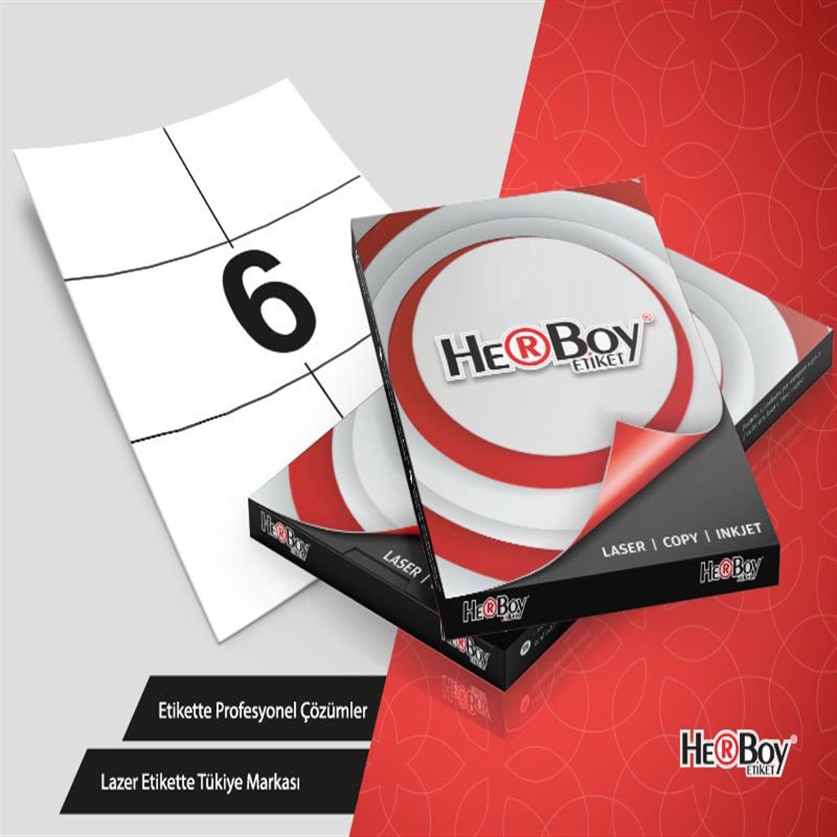 HERBOY BİLGİSAYAR ETİKETİ LASER 105x99 HB-1303 1