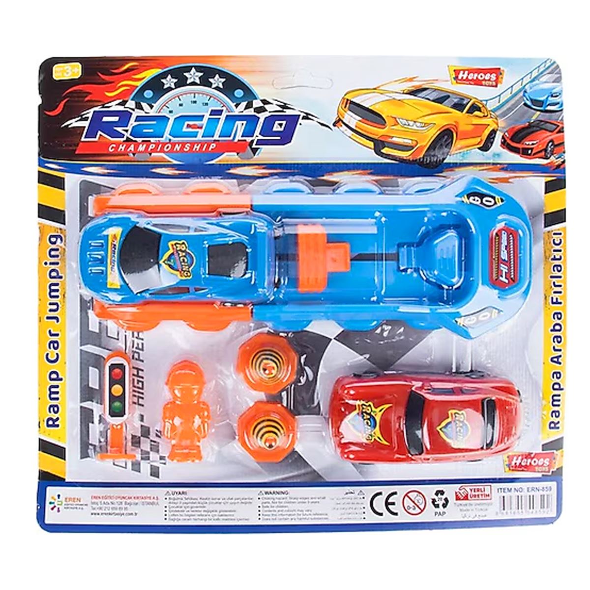 HEROES TOYS ERN-859 RAMPA ARABA FIRLATICI KÜÇÜK 3+ 1