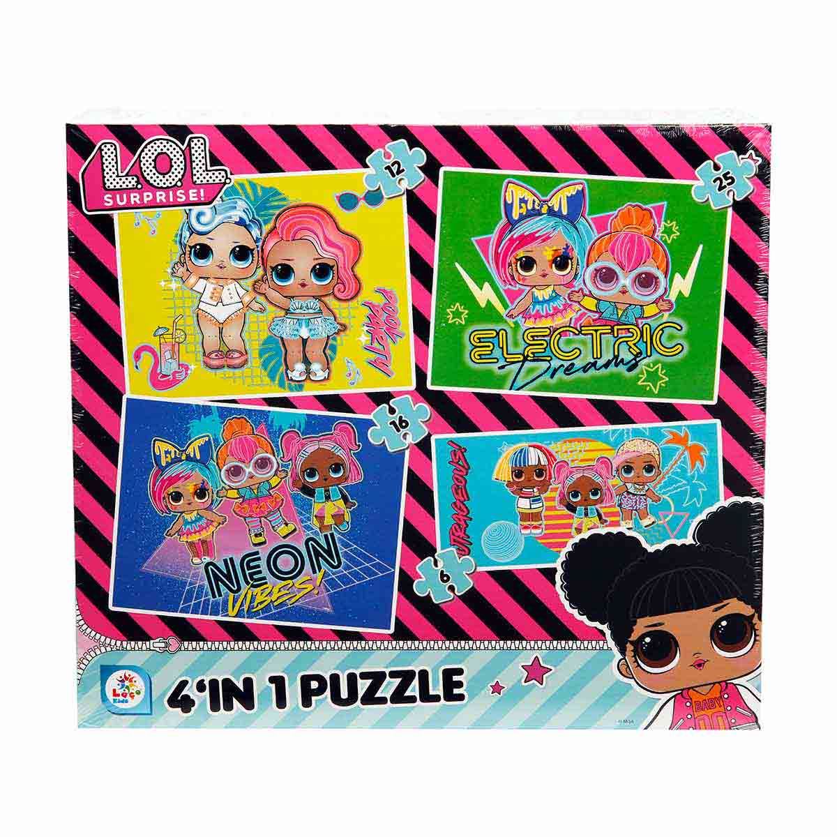 LAÇO LOL7627 PUZZLE LOL 4İN1 ANAOKULU 6-12-16-25 PARÇA 1