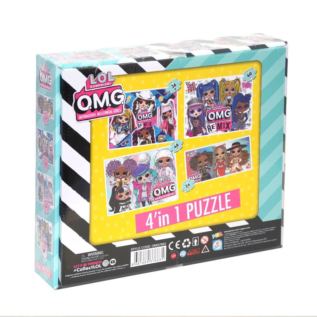 LAÇO OMG7663 PUZZLE LOL 4İN1 60 PARÇA 1