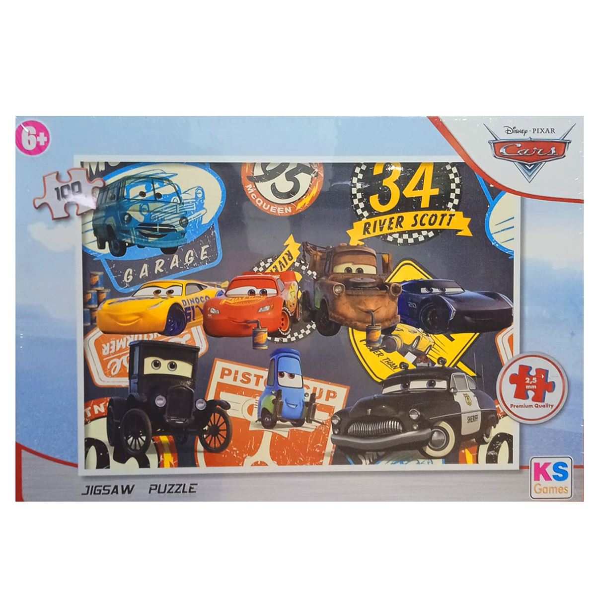 KS GAMES PUZZLE CR714-1 CARS 100 PARÇA 6+ 1