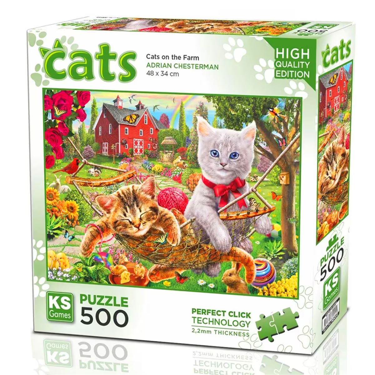 KS GAMES PUZZLE 20043 CATS ON THE FARM 500 PARÇA 1