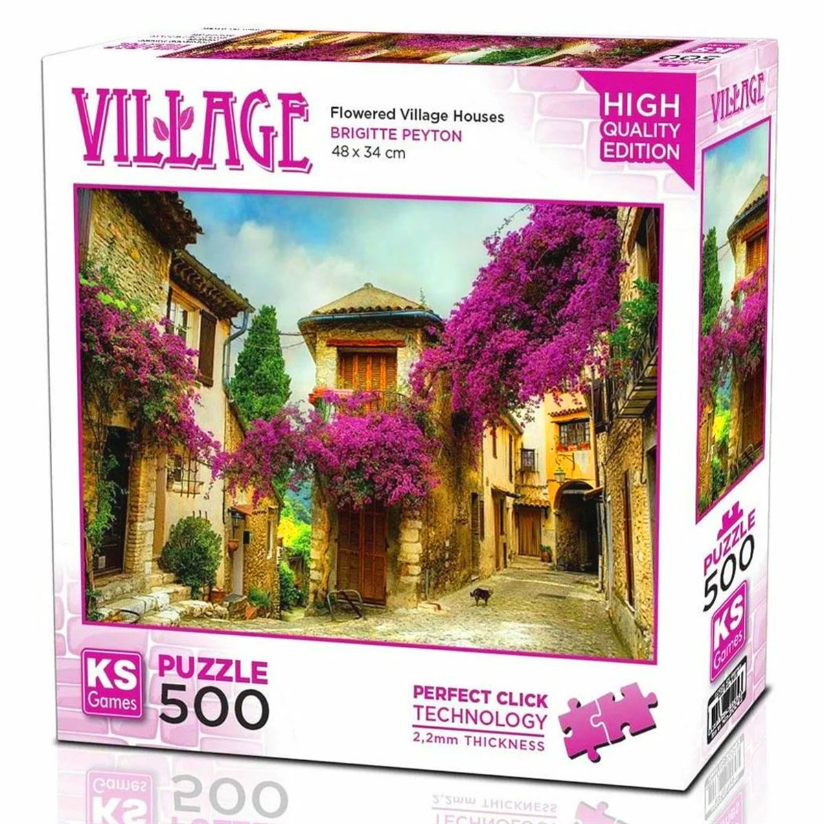 KS GAMES PUZZLE 20062 FLOWERED VİLLAGE HOUSES 500 PARÇA 1