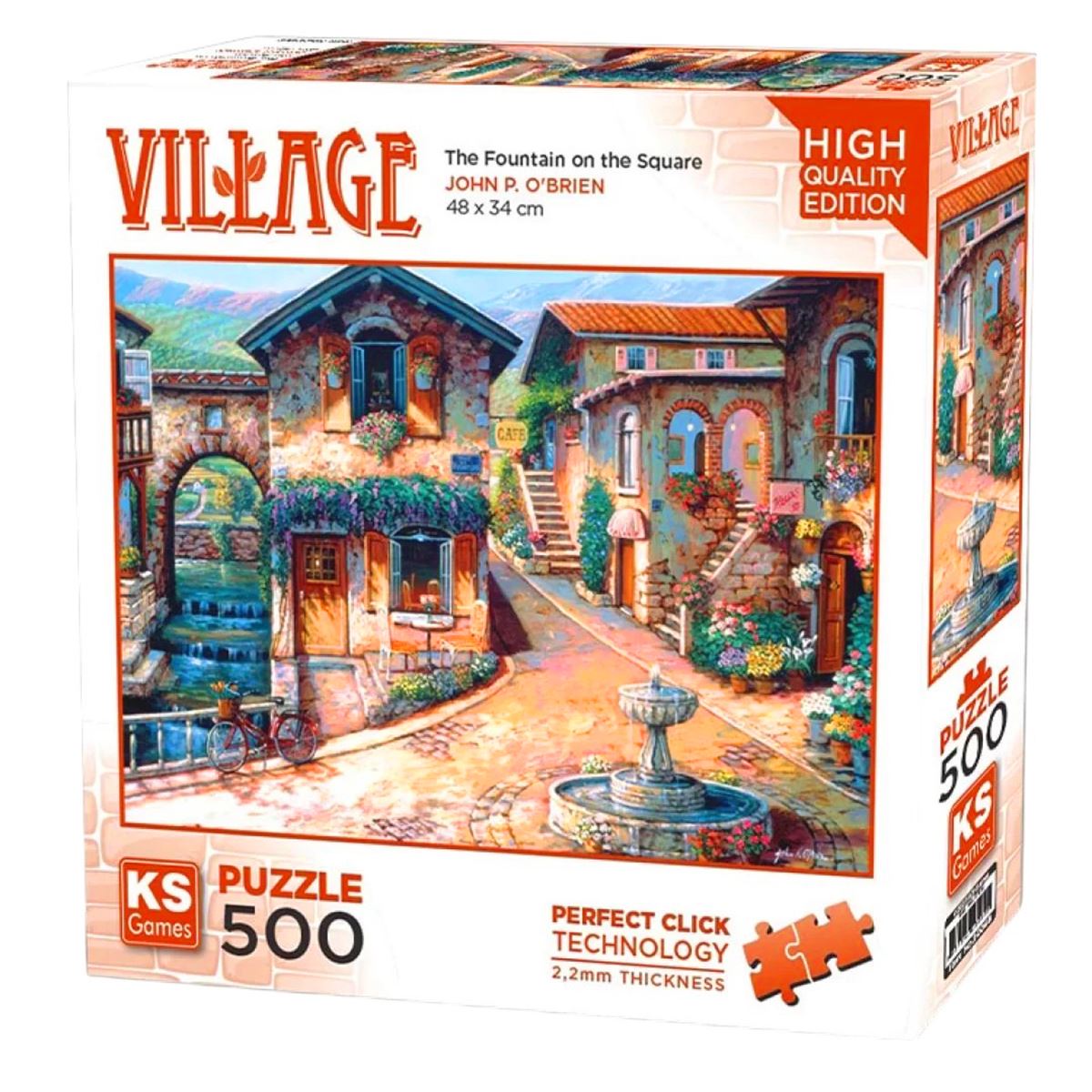KS GAMES PUZZLE 20068 THE FOUNTAİN ON THE SQUARE 500 PARÇA 1