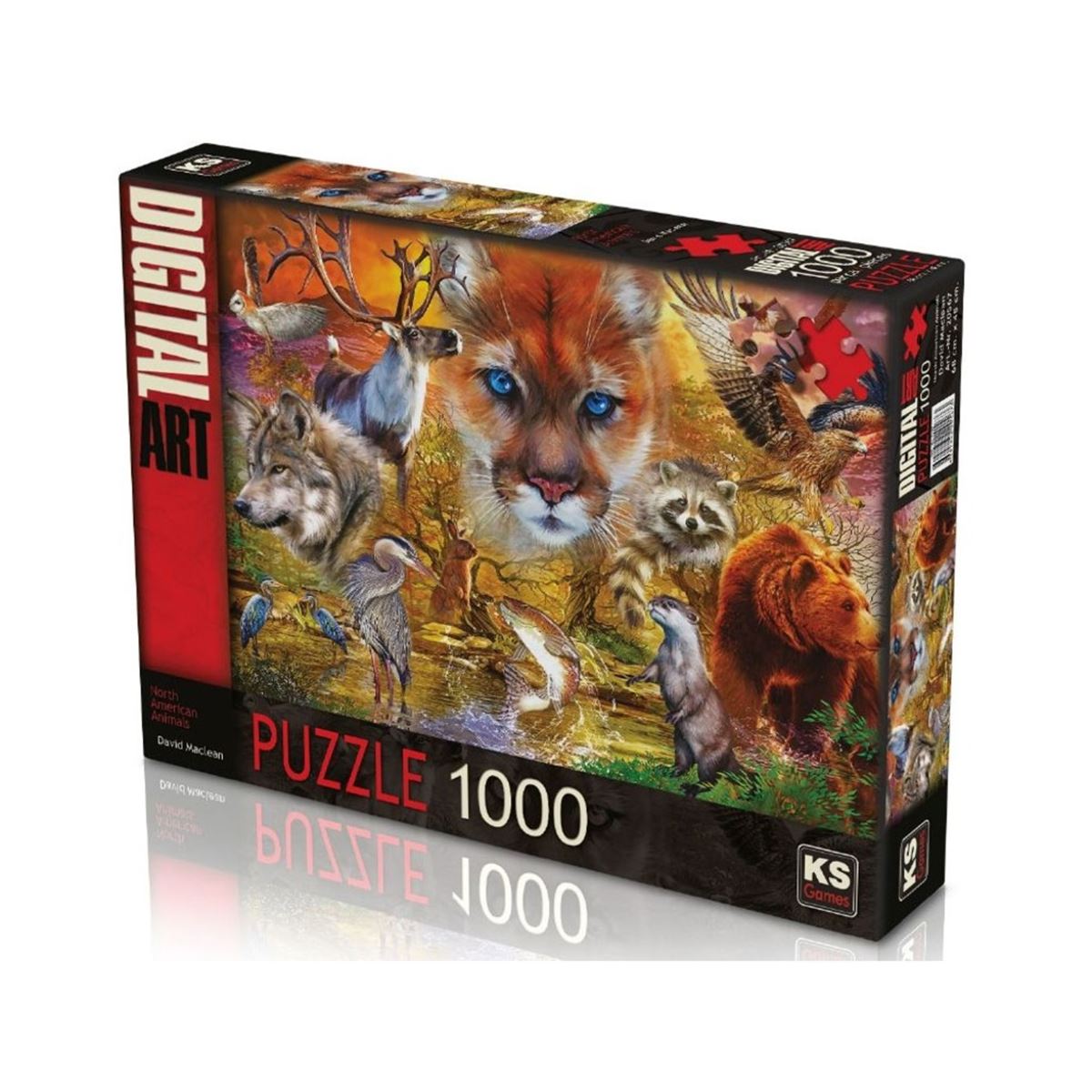 KS GAMES PUZZLE 20567 NORTH AMERİCAN ANİMALS 1000 PARÇA 1