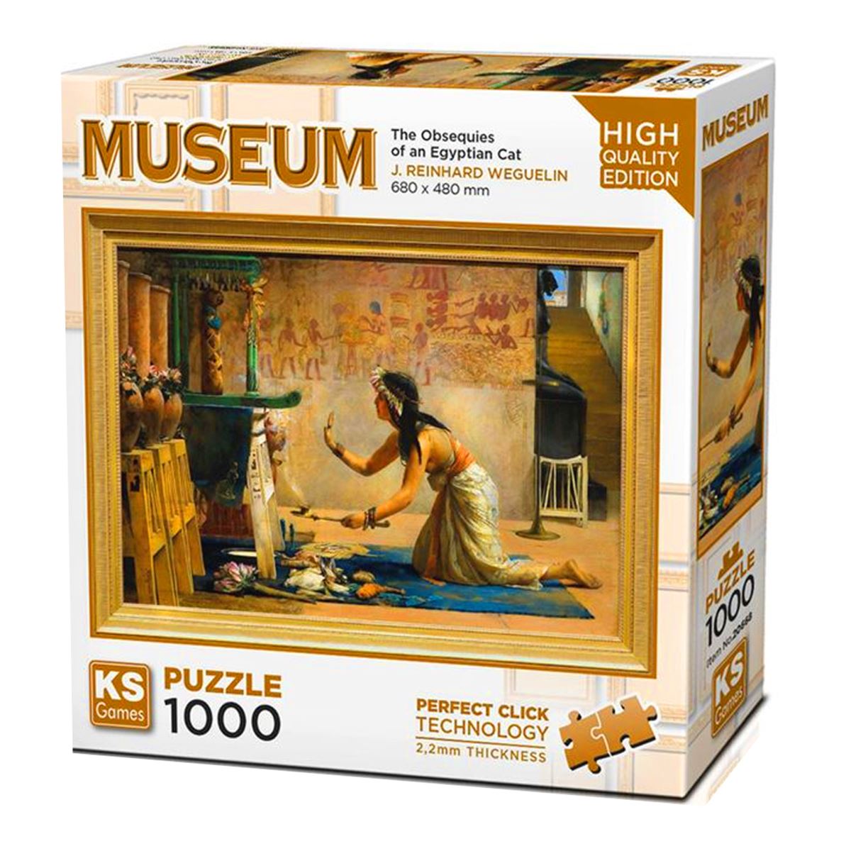 KS GAMES PUZZLE 20668 THE OBSEQUİES OF AN EGYPTİAN CAT 1000 PARÇA 1