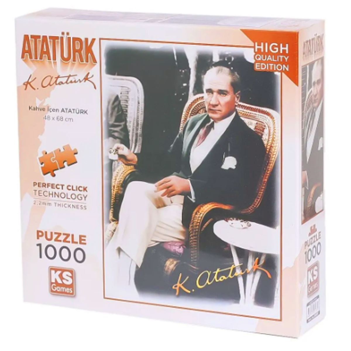 KS GAMES PUZZLE 20727 KAHVE İÇEN ATATÜRK 1000 PARÇA 1