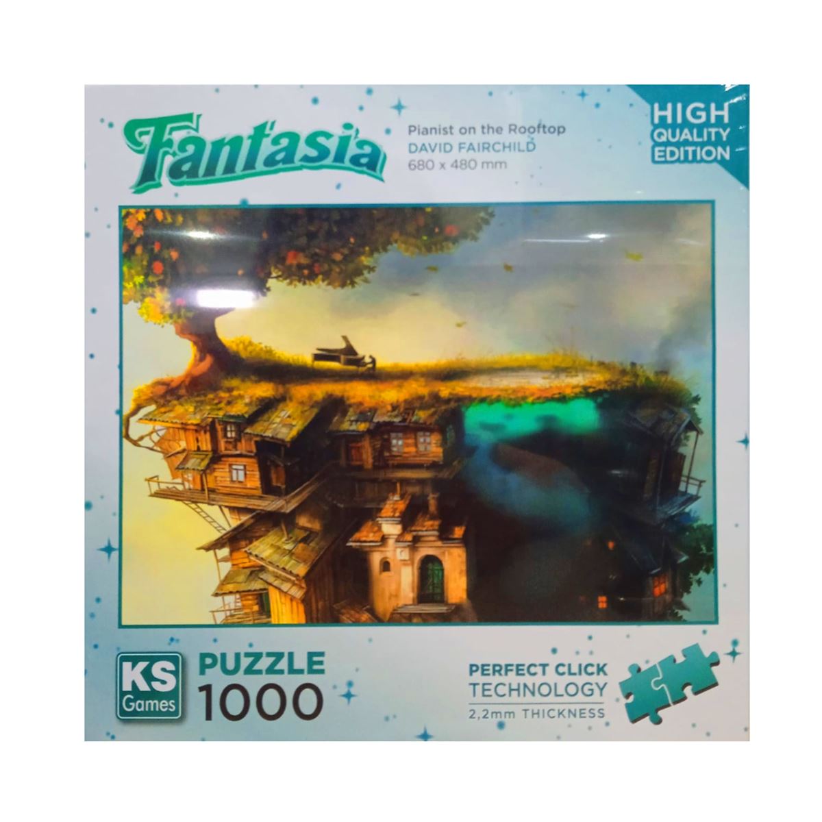 KS GAMES PUZZLE 20777 PİANİST ON THE ROOFTOP 1000 PARÇA 1