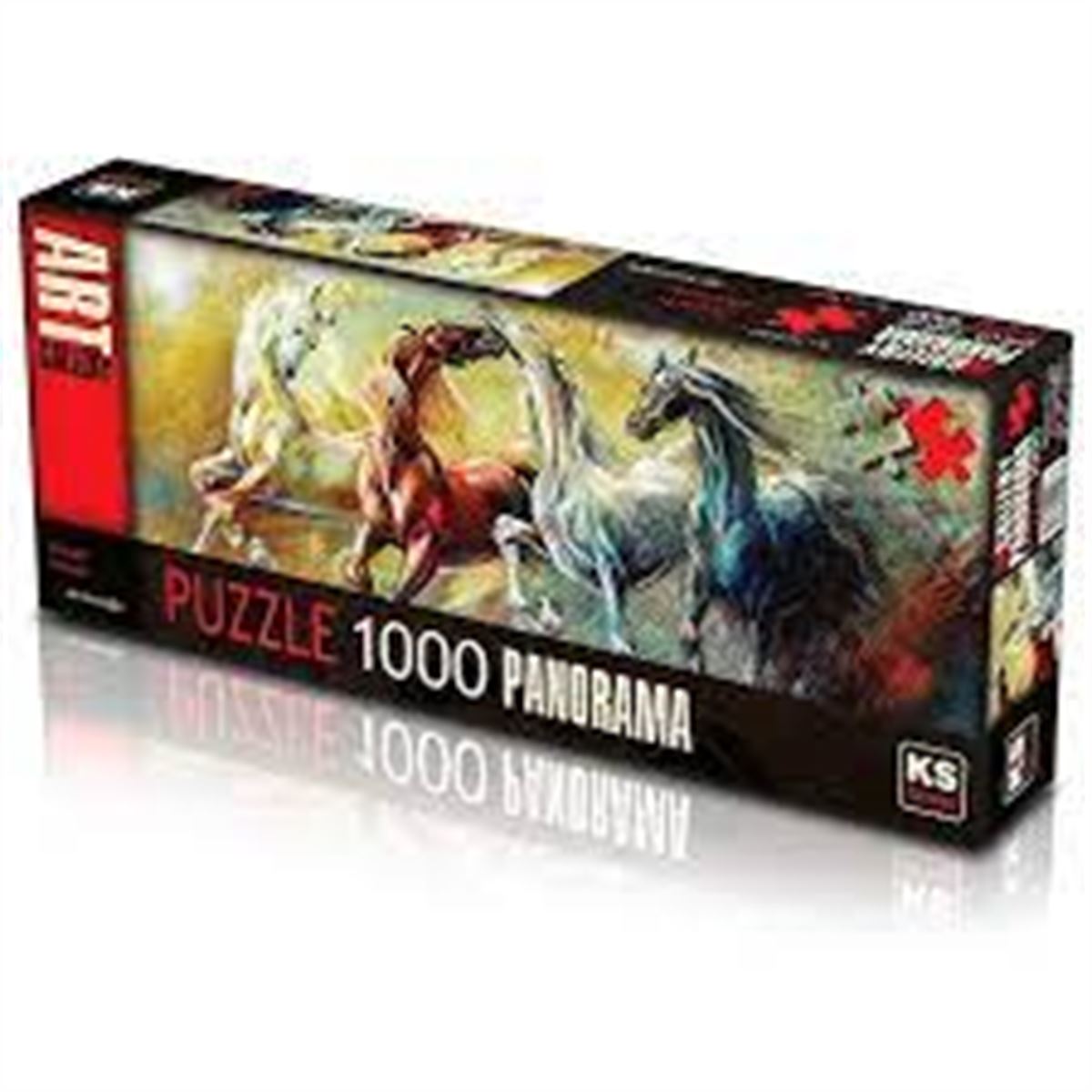 KS GAMES PUZZLE 21007 PANORAMİK DREAM HORSES 1000 PARÇA 1