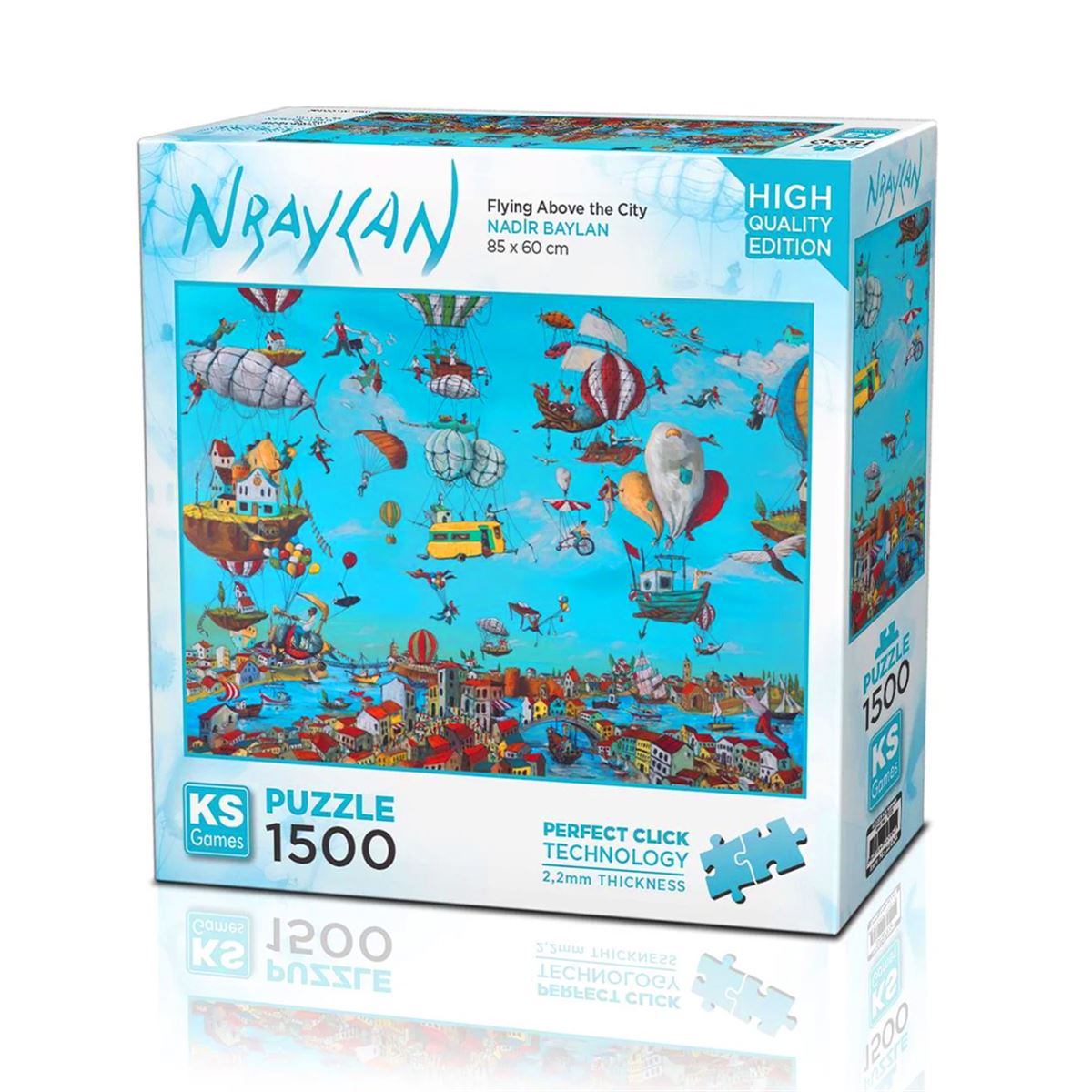 KS GAMES PUZZLE 22024 FİYİNG ABOVE THE CİTY 1500 PARÇA 1