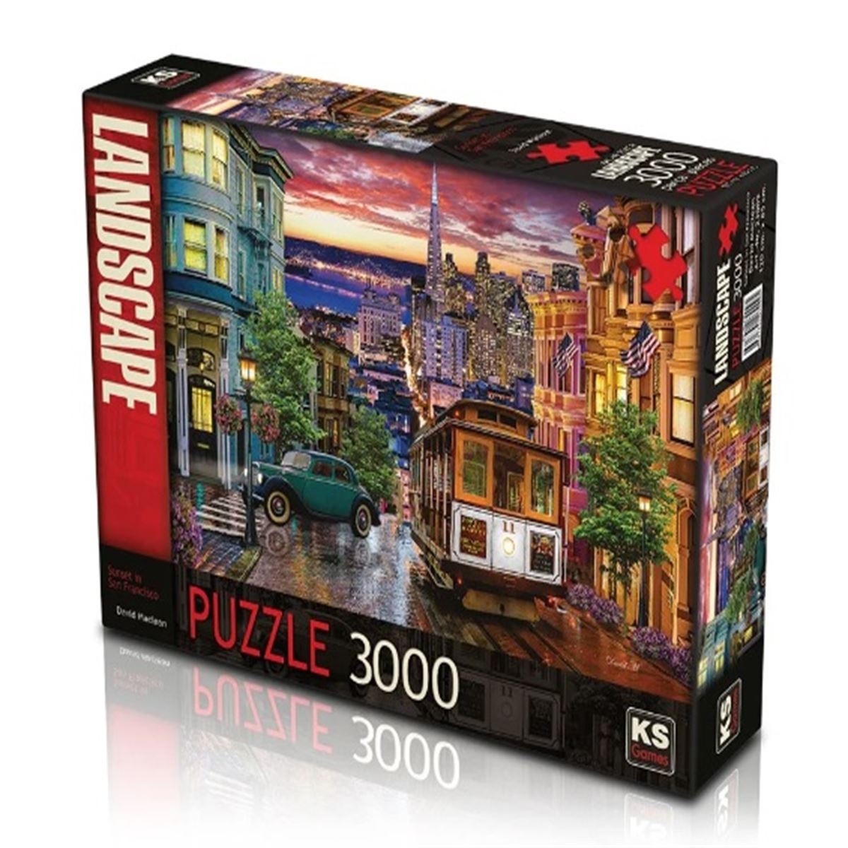 KS GAMES PUZZLE 23009 SUNSET İN SAN FRANCİSCO 3000 PARÇA 1