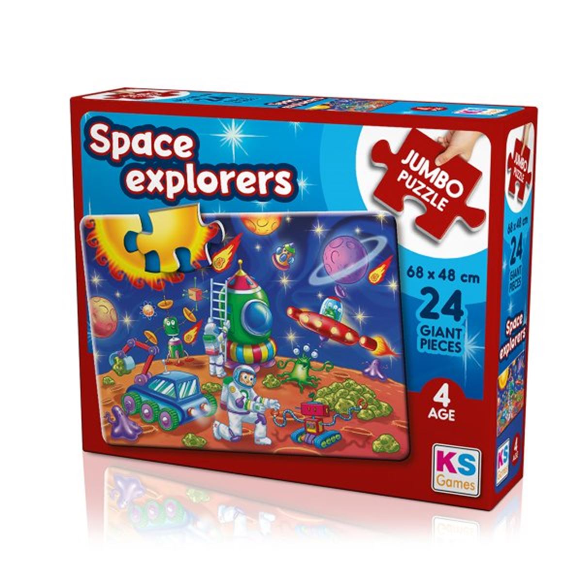 KS GAMES PUZZLE 31011 SPACE EXPLORERS 24 PARÇA 4+ 1