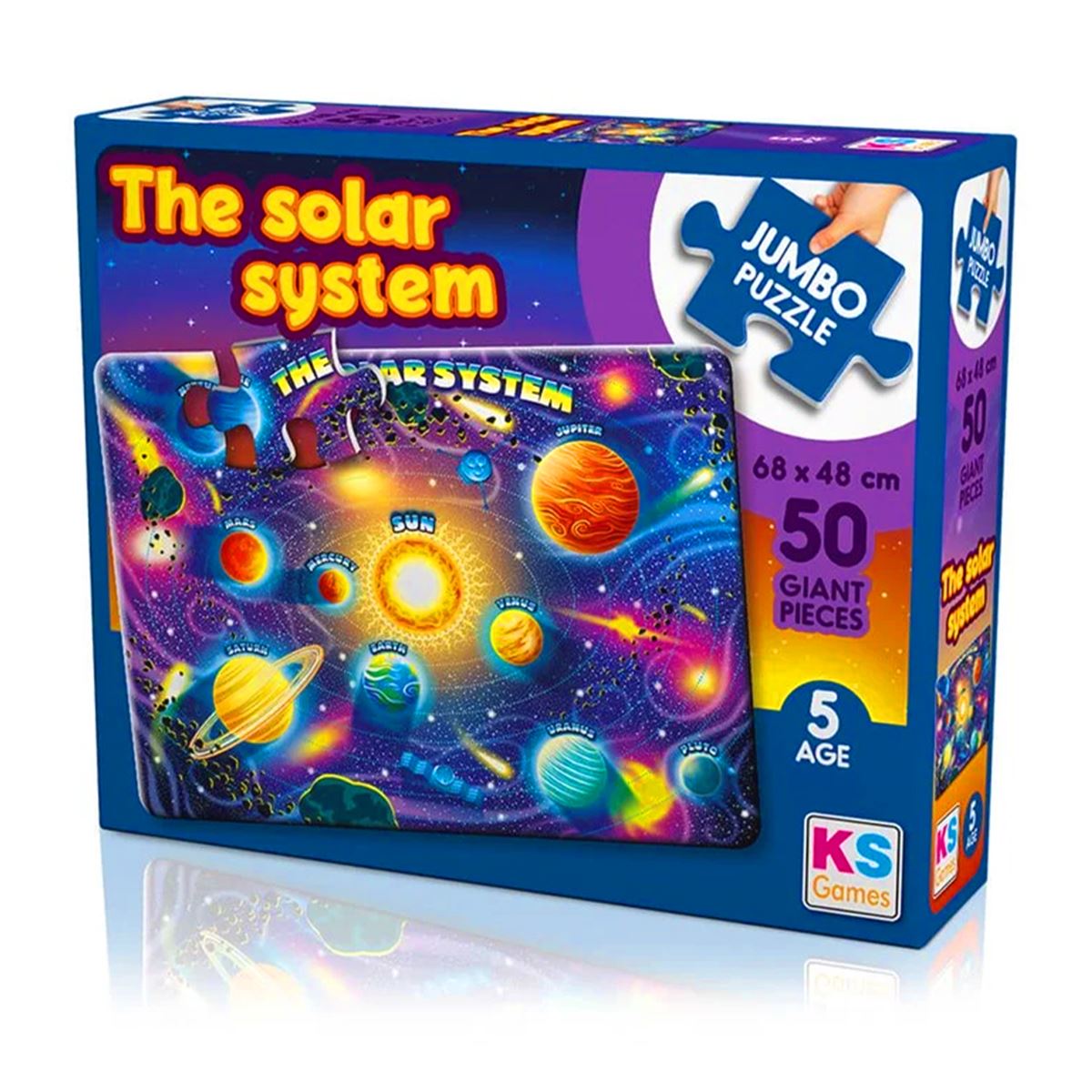 KS GAMES PUZZLE 31014 JUMBO PLANETS OF SOLAR SYSTEM 50 PARÇA 5+ 1