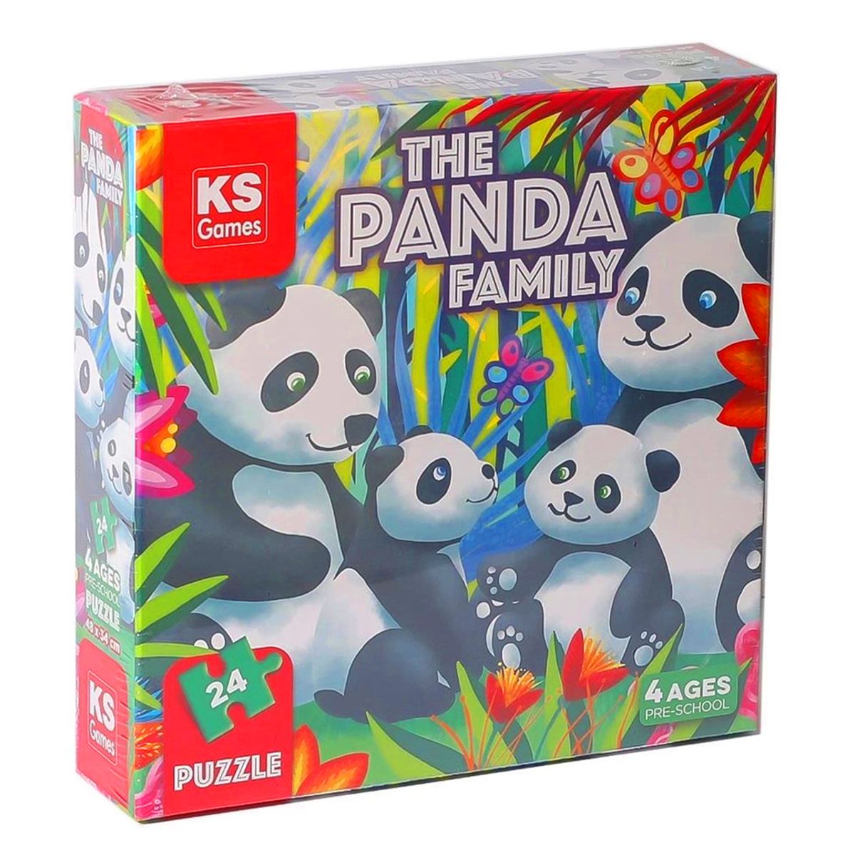 KS GAMES PUZZLE 32706 THE PANDA FAMİLY PRE SCHOOL 24 PARÇA 5+ 1