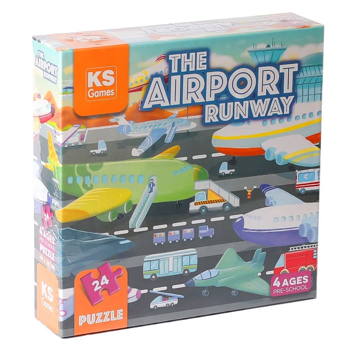 KS GAMES PUZZLE 32707 THE AİRPORT RUNWAY PRE SCHOOL PUZZLE 4+ 1