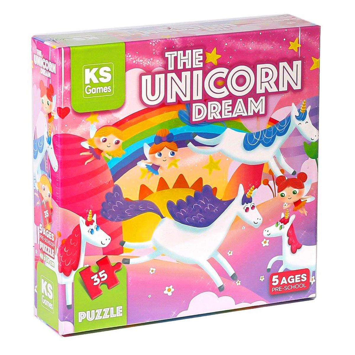 KS GAMES PUZZLE 32710 THE UNİCORN DREAM PRE SCHOOL PUZZLE 5+ 1