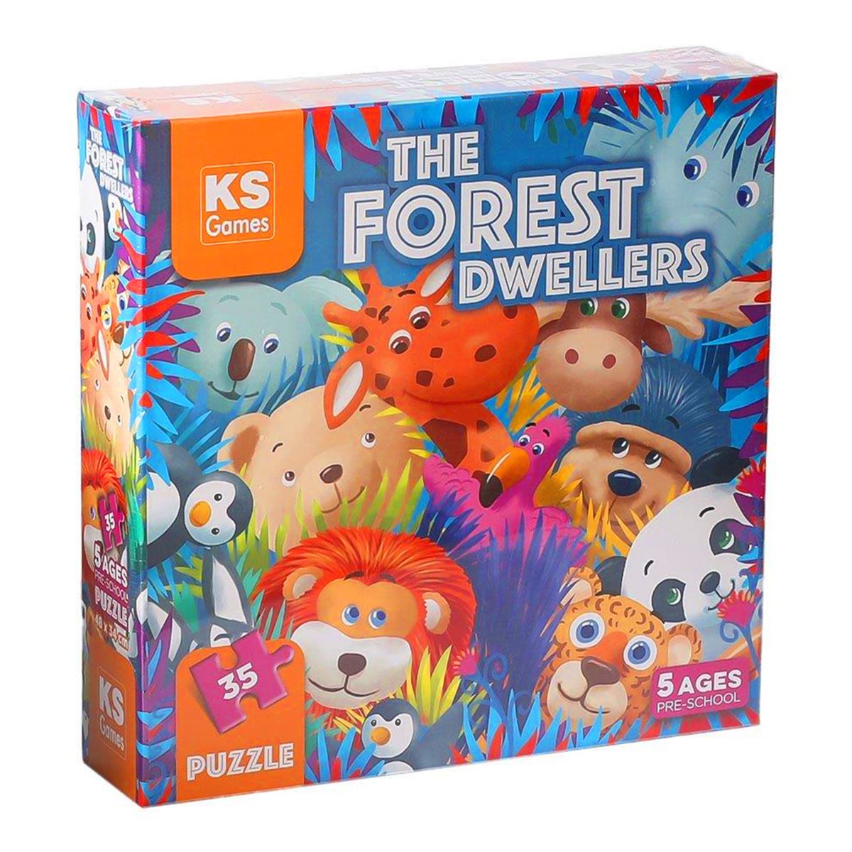 KS GAMES PUZZLE 32713 THE FOREST DWELLERS PRE SCHOOL PUZZLE 5+ 1