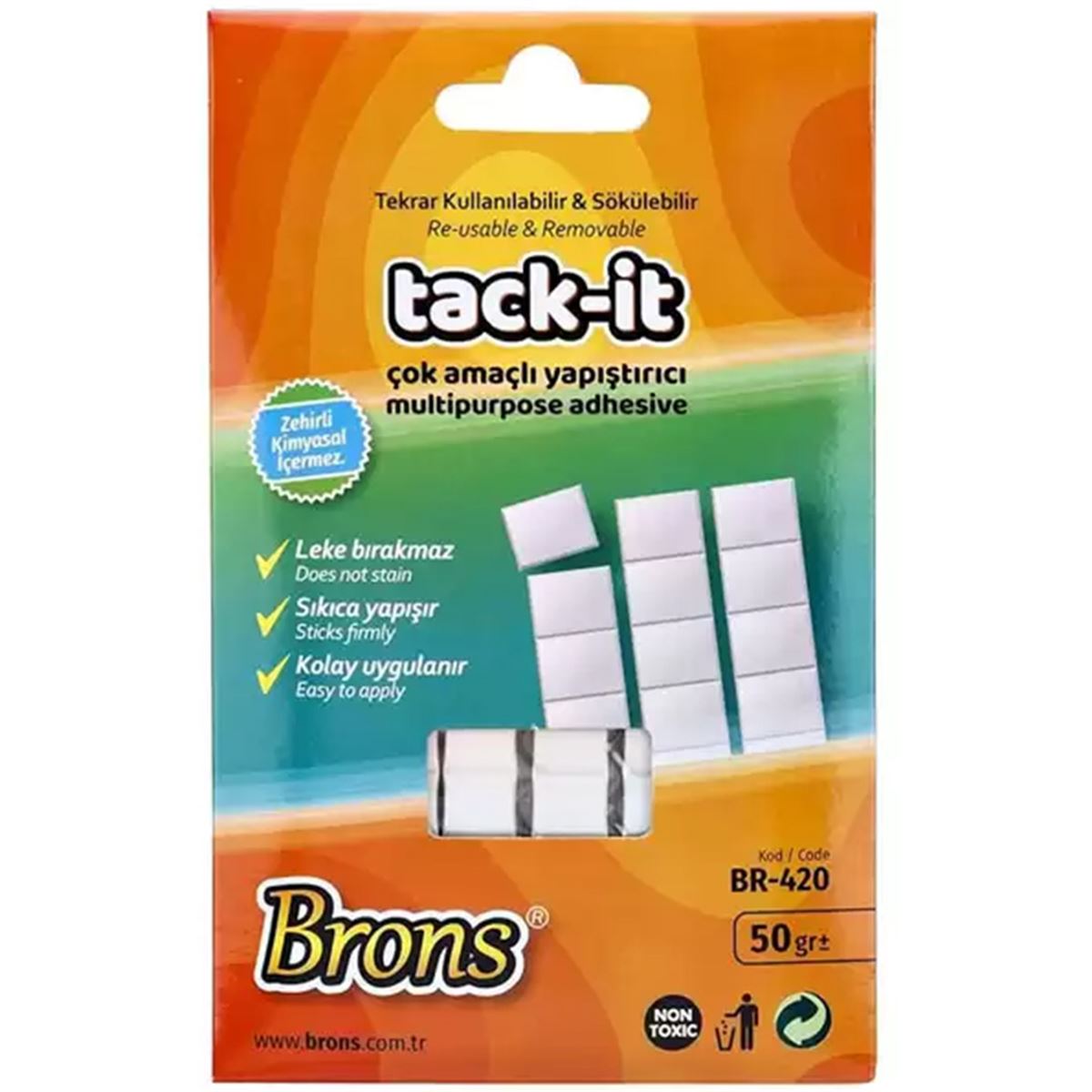 BRONS HAMUR YAPIŞTIRICI FİX 50 GR BEYAZ 24 LÜ BR-420 1
