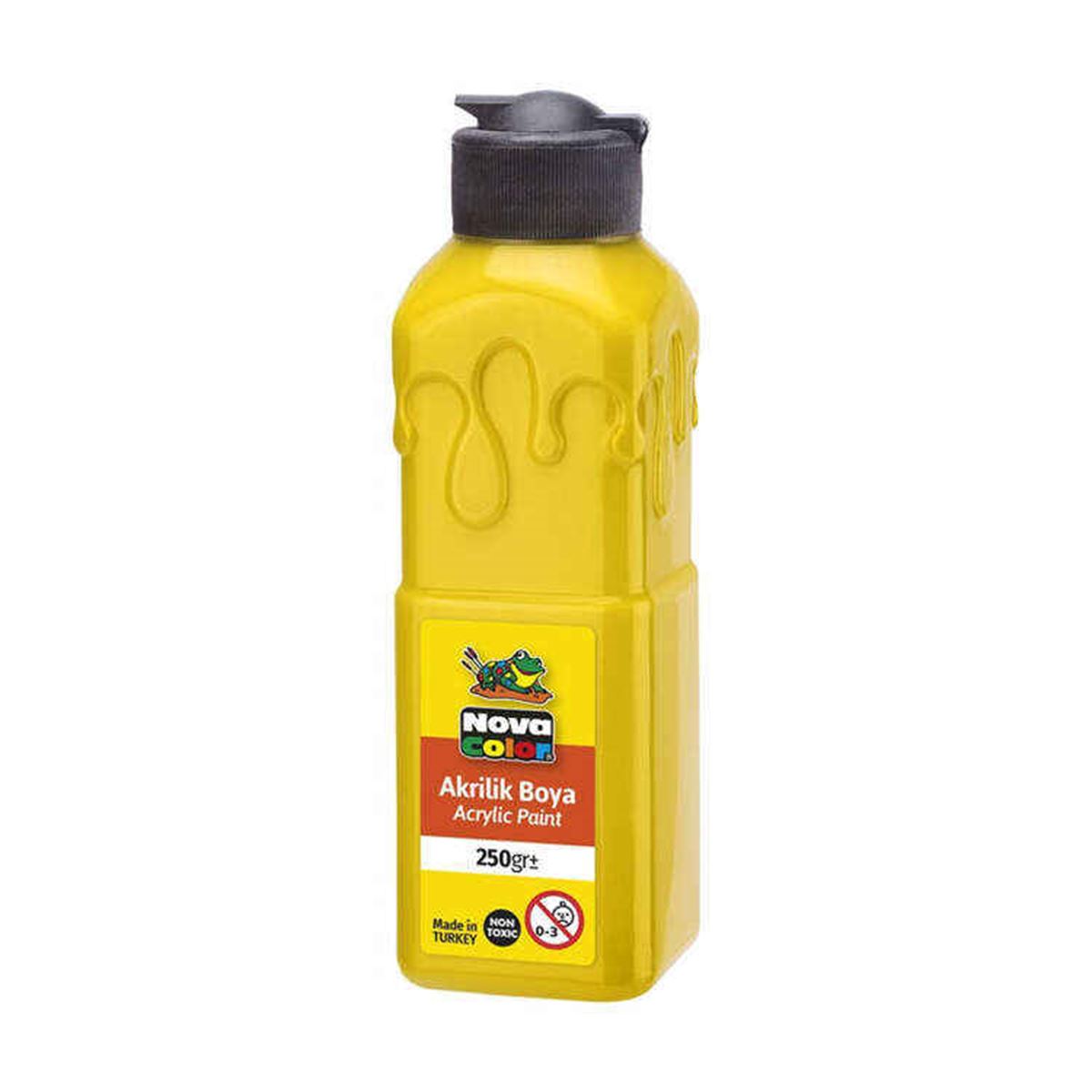 NOVA COLOR AKRİLİK BOYA 250 ML SARI NC-3010 1