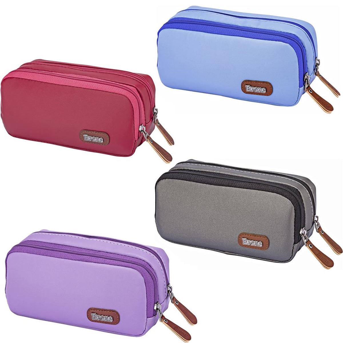 BRONS KALEM ÇANTASI DÜZ RENK ÇİFT BÖLMELİ BR-3133 1