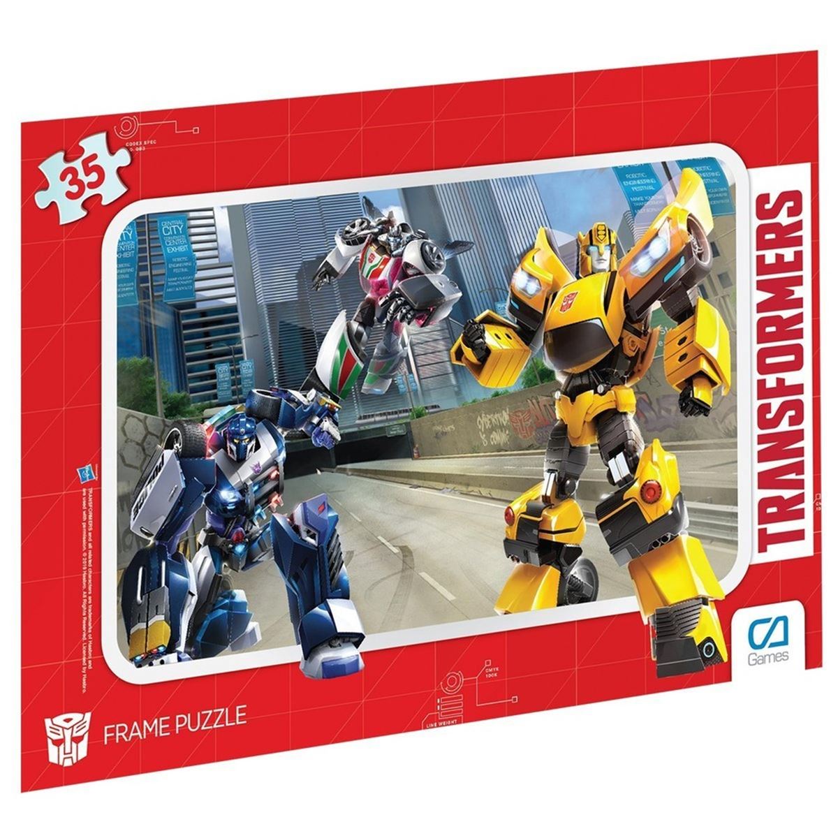 CA GAMES PUZZLE 5016-5017 TRANSFORMERS 35 PARÇA 3+ 1