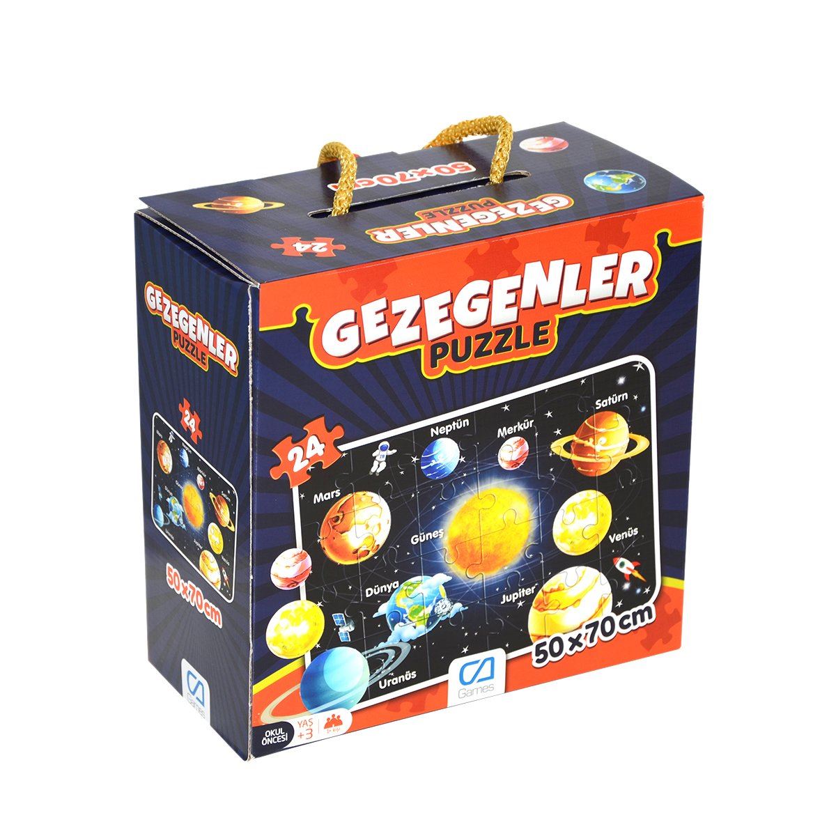 CA GAMES PUZZLE CA.5026 GEZEGENLER 24 PARÇA 50x70 CM 1