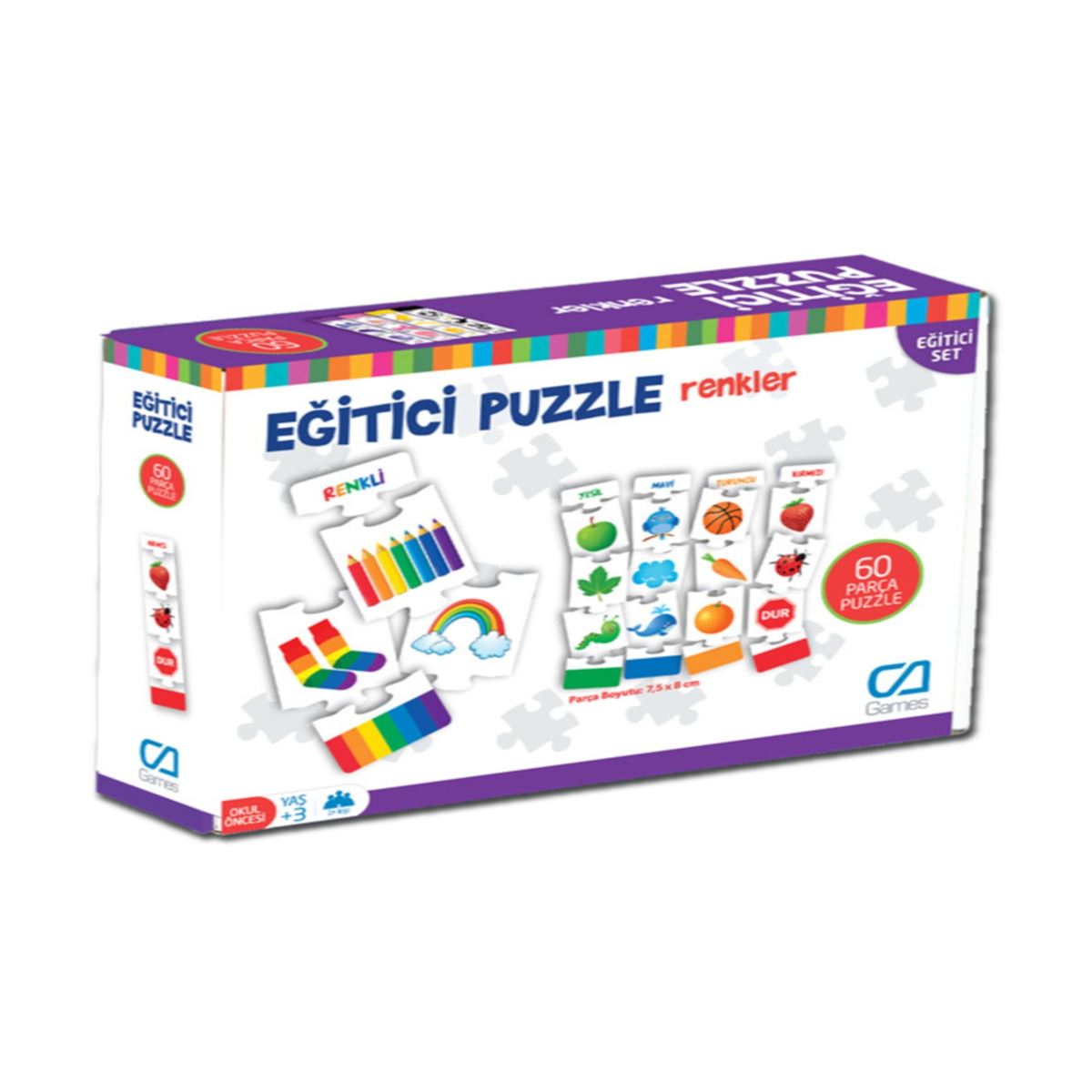 CA GAMES PUZZLE 5029 EĞİTİCİ RENKLER 60 PARÇA +3 1