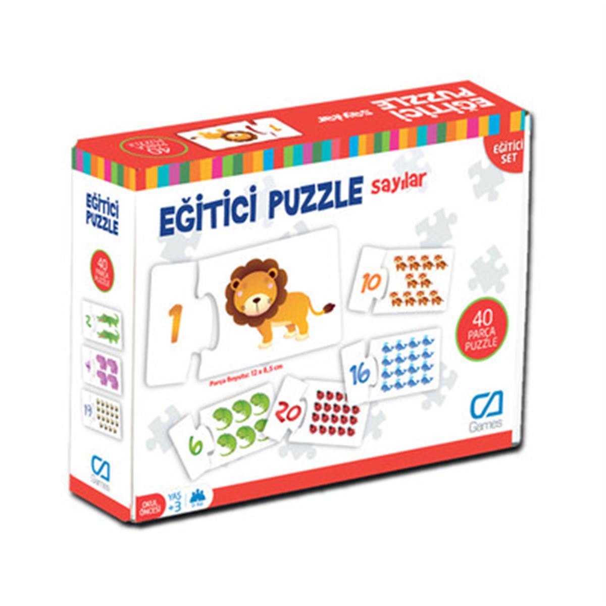 CA GAMES PUZZLE 5031 EĞİTİCİ SAYILAR 40 PARÇA +3 1