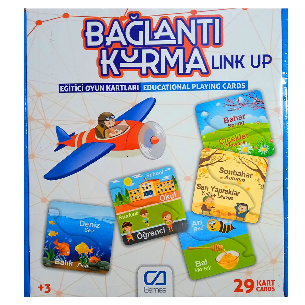 CA GAMES BAĞLANTI KURMA 5043 EĞİTİCİ KARTLAR 29 KART +3 1