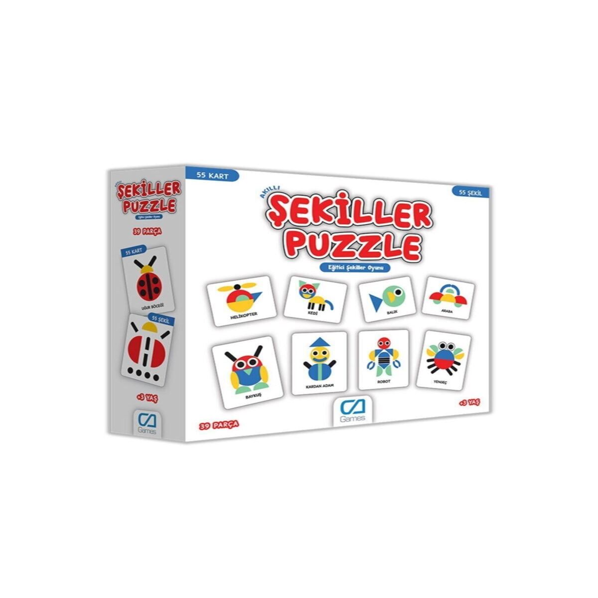 CA GAMES PUZZLE 5114 AKILLI ŞEKİLLER 55 KART +3 1