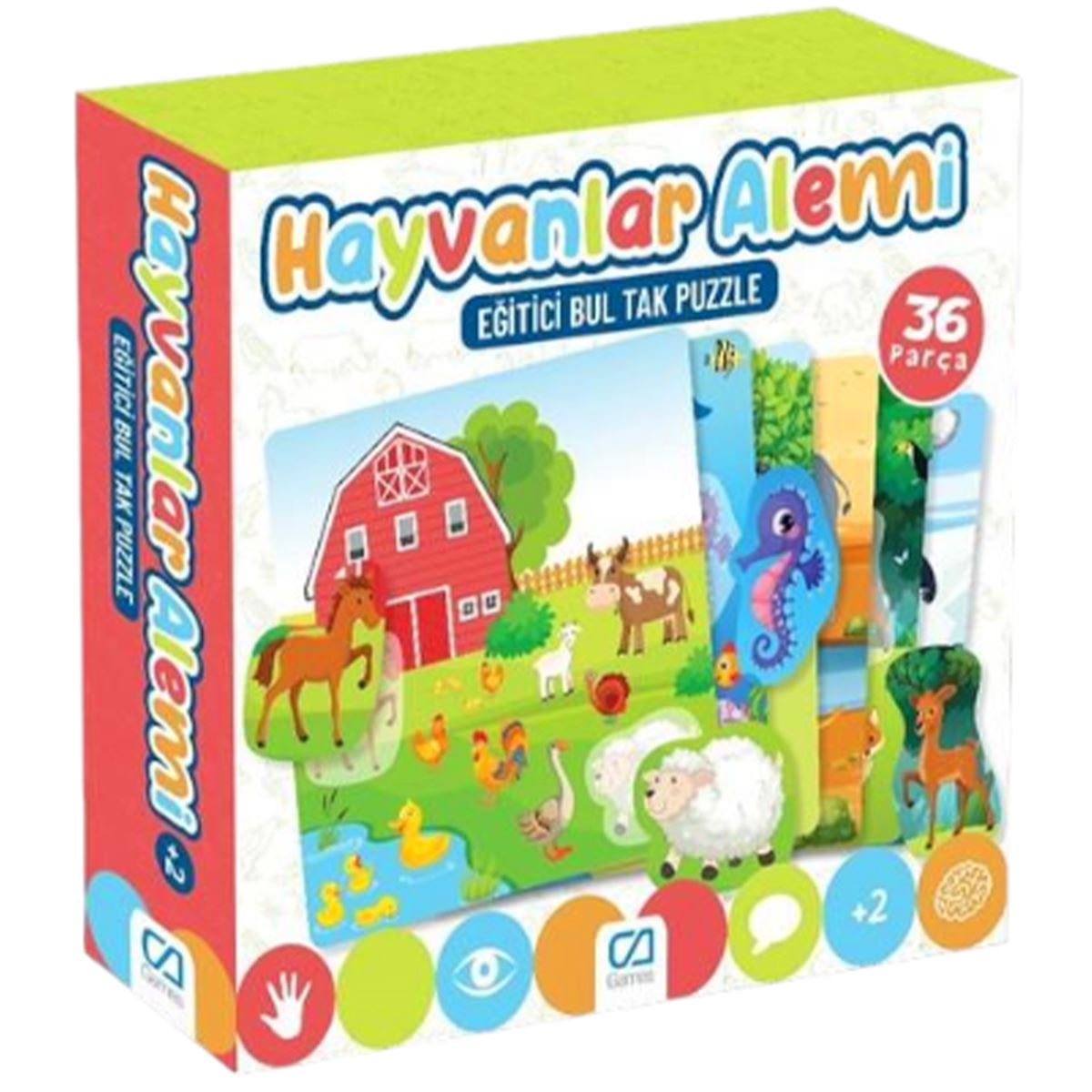 CA GAMES PUZZLE 5146 HAYVANLAR ALEMİ 36 PARÇA +2 1