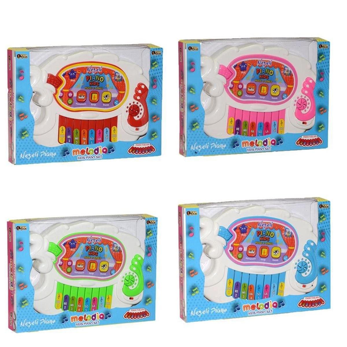 CAN 008K-1 MELODİK NEŞELİ ÇOCUK PİANOSU 1