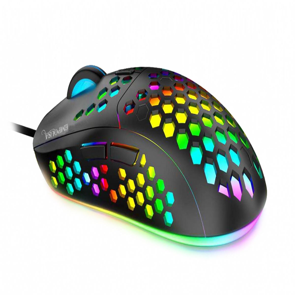 İNCA EMPOUSA MOUSE KABLOLU IMG-346 SİYAH 6 TUŞLU RGB IŞIKLI 1