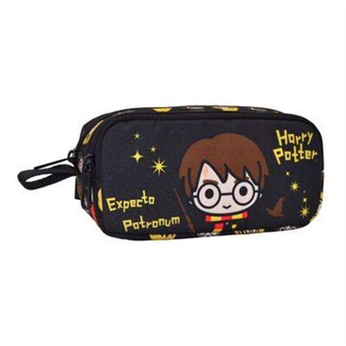 HARRY POTTER KALEM ÇANTASI 2074 SİYAH ÇİFT BÖLMELİ 1