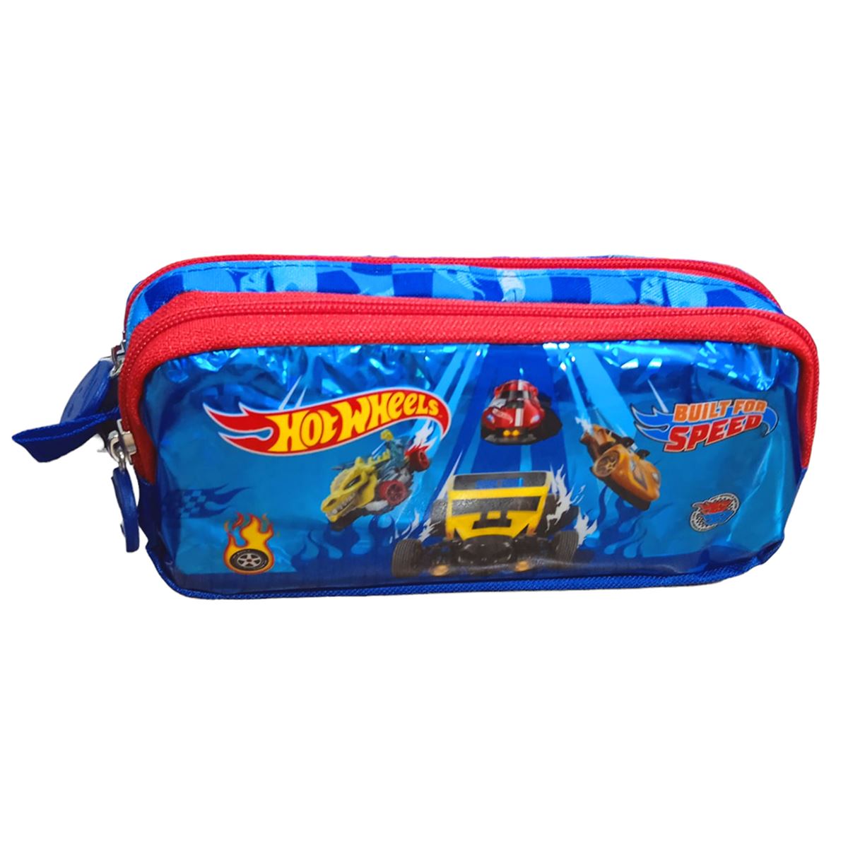 HOT WHEELS KALEM ÇANTASI 2598 ÇİFT BÖLMELİ 1