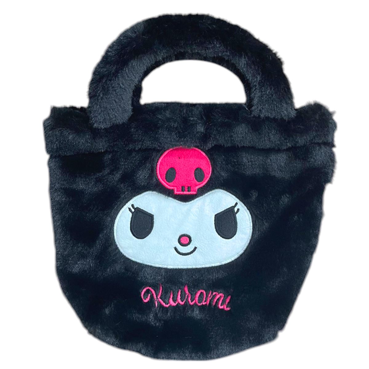 KUROMİ PELÜŞ EL ÇANTASI 3021 SİYAH 24x22x6 TEK BÖLMELİ 1