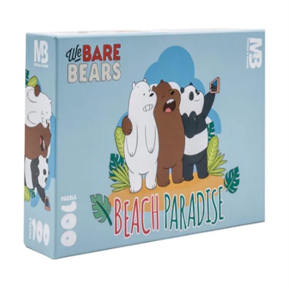 MABBELS PUZZLE WE BARE BEARS BEACH PARADİSE PZL-388937 100 PARÇA 1
