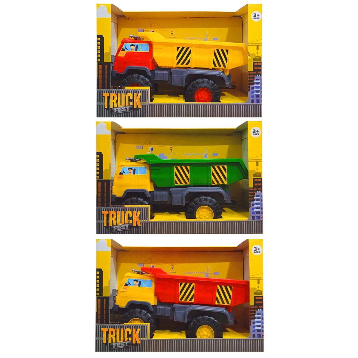 TOYSAN İŞ MAKİNESİ TOY-52 DAMPERLİ BÜYÜK KAMYON 3+ 1