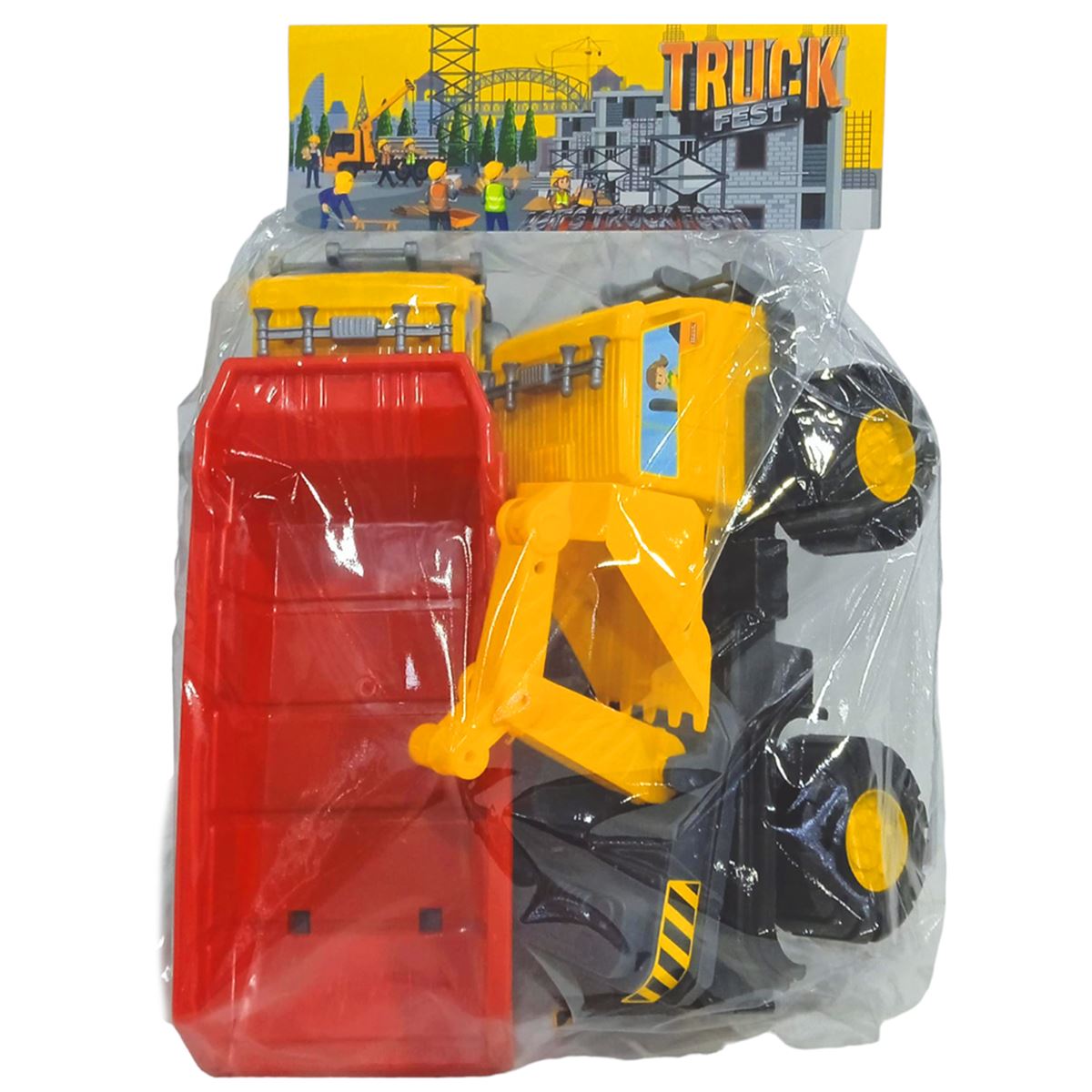 TOYSAN TRUCK FEST TOY-56 DAMPERLİ KEPÇELİ KAMYON BÜYÜK 3+ 1