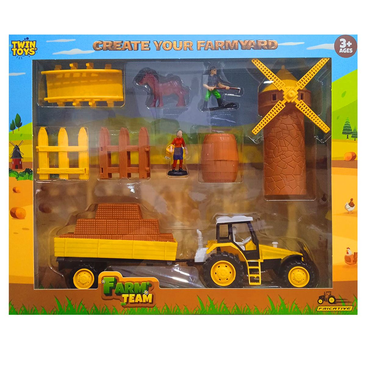 TOYSAN FARM TEAM TOY-59 ÇİFTLİK SETİ 9 PARÇA 3+ 1