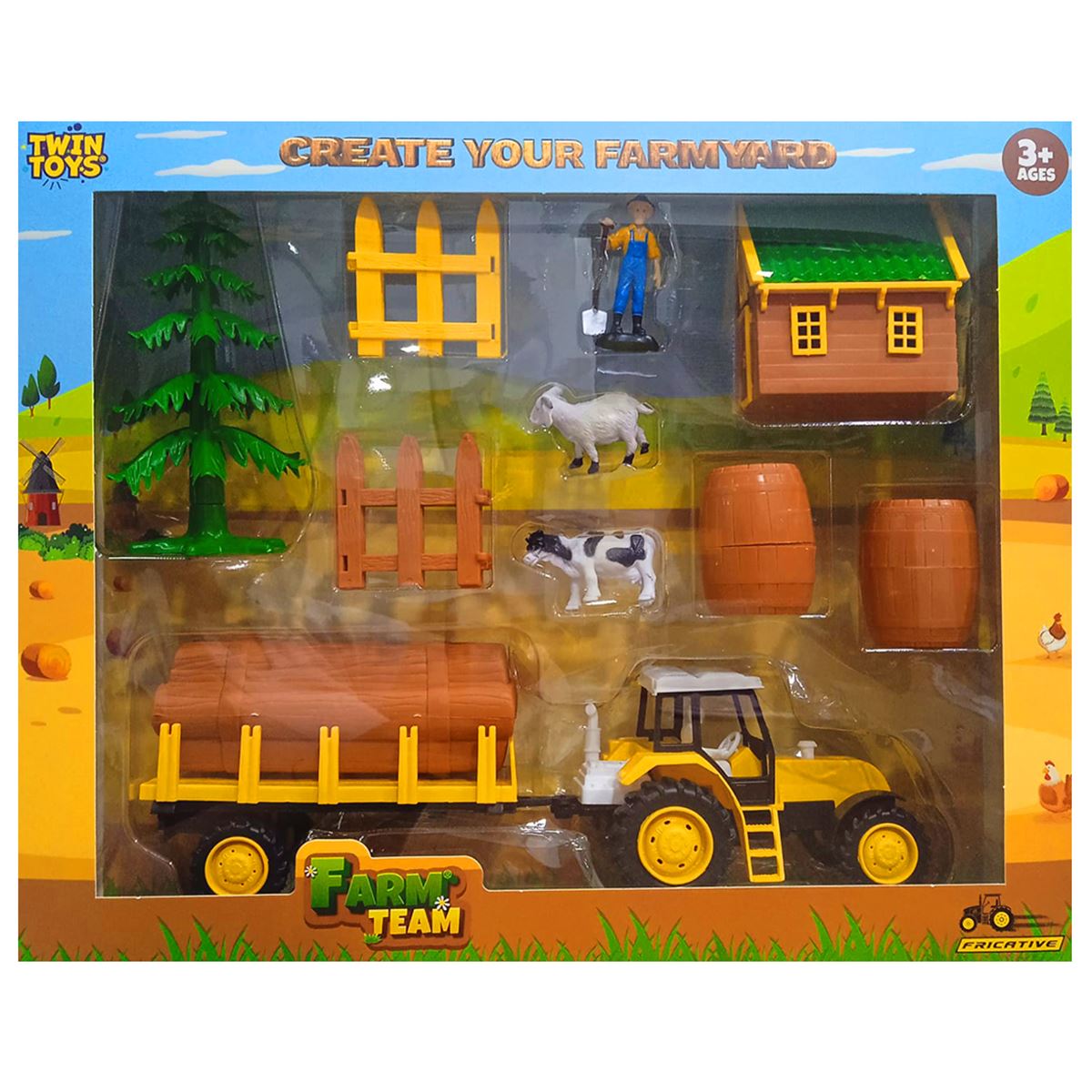 TOYSAN FARM TEAM TOY-61 ÇİFTLİK SETİ 10 PARÇA 3+ 1