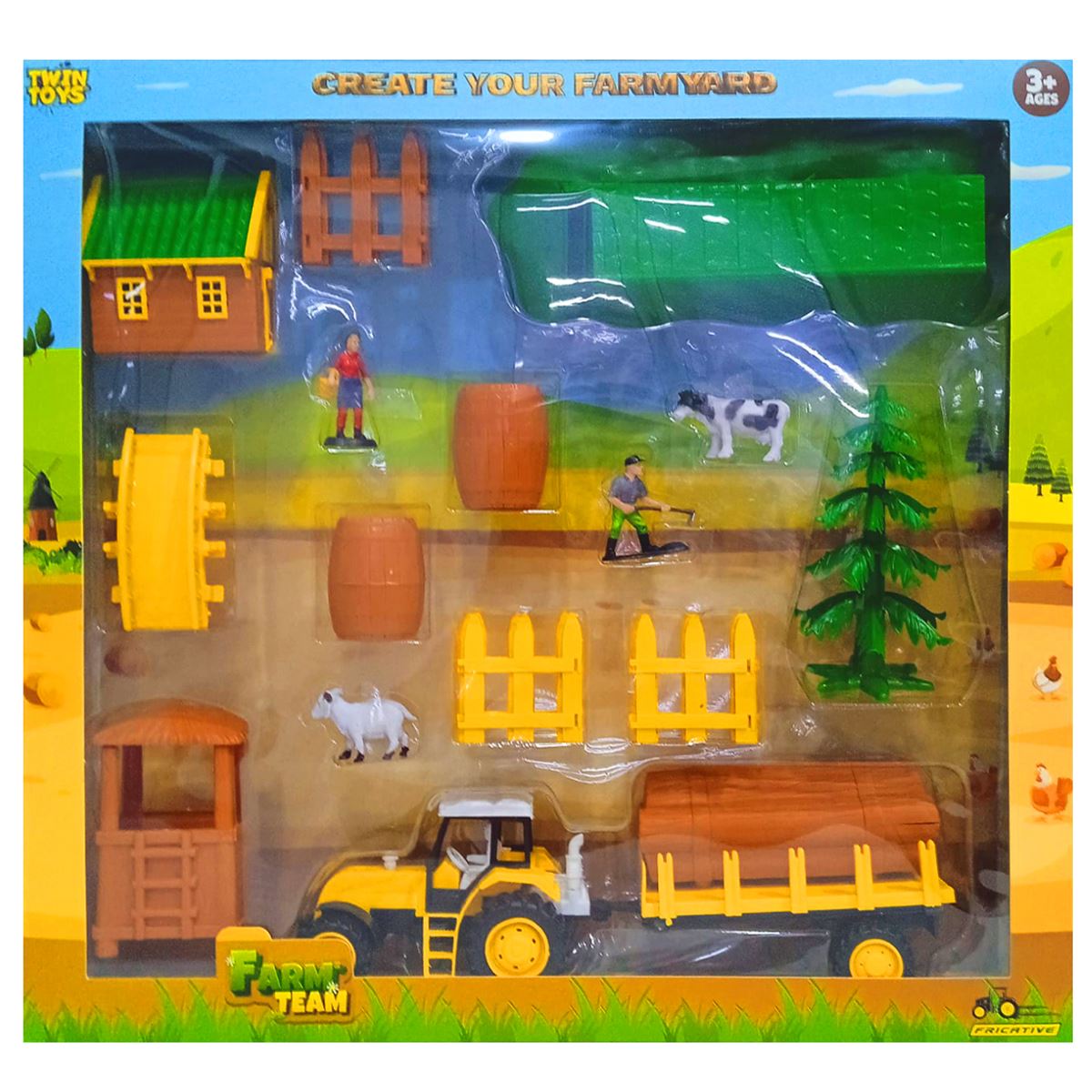 TOYSAN FARM TEAM TOY-65 ÇİFTLİK SETİ 15 PARÇA 3+ 1