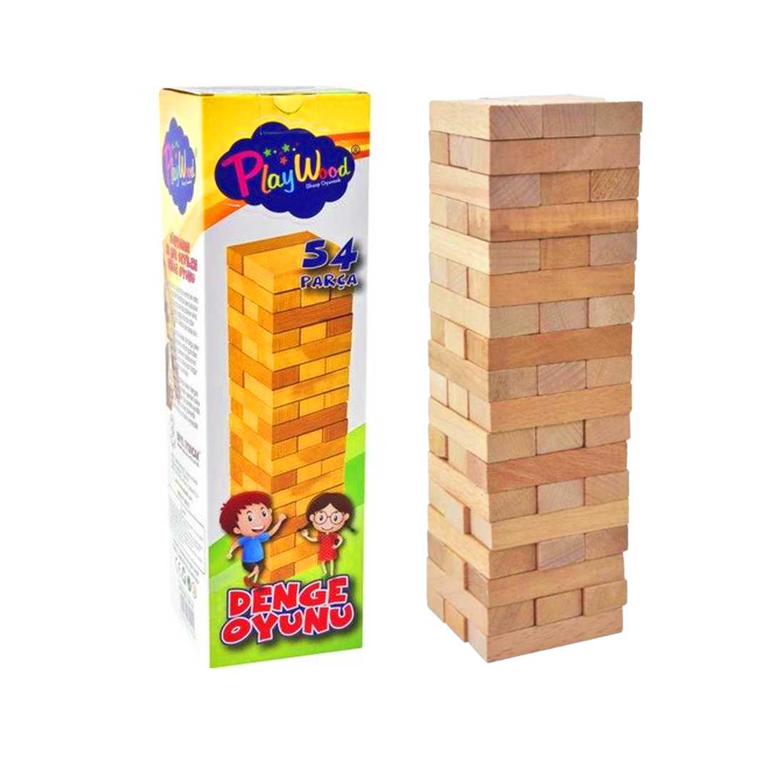 PLAY WOOD AHŞAP DENGE OYUNU ONY-02 54 PARÇA 3+ 1