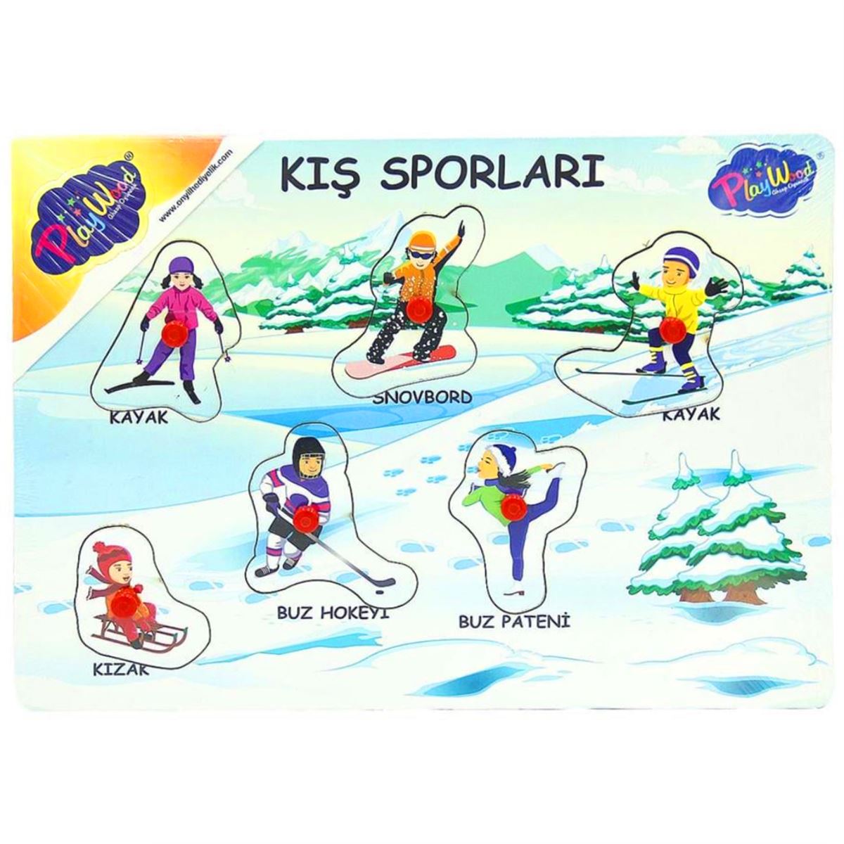 PLAY WOOD AHŞAP TUTMALI YAPBOZ ONY-143/144 KIŞ SPORLARI 18M+ 1