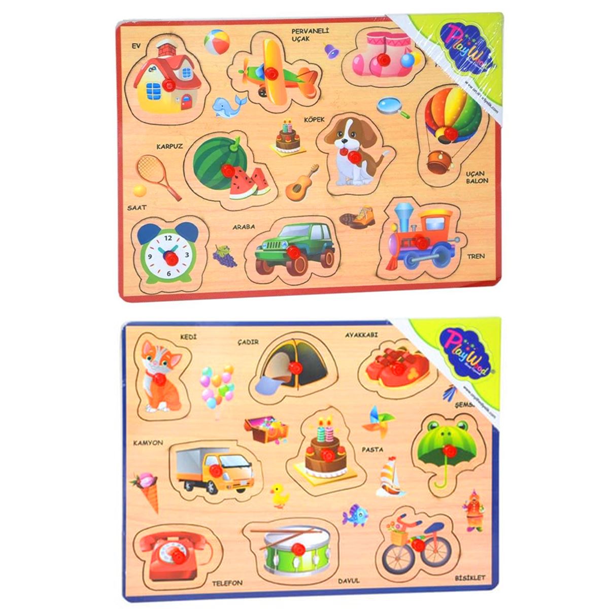 PLAY WOOD AHŞAP TUTMALI YAPBOZ ONY-290-291 KARIŞIK SERİ 18M+ 1