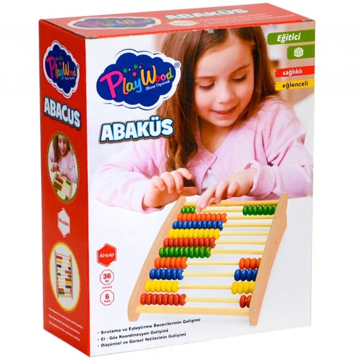 PLAY WOOD AHŞAP ABAKÜS ONY-377 36M+ 1