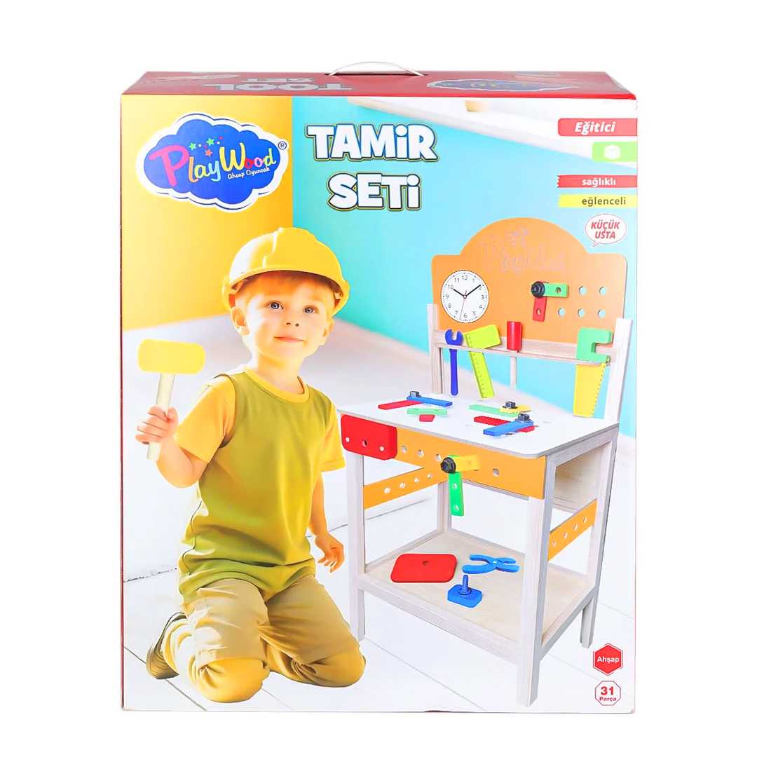 PLAY WOOD AHŞAP TAMİR SETİ ONY-412 31 PARÇA 3+ 1